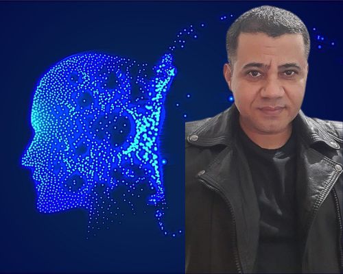 Imagem do fundador Ricardo Luiz da Silva sobreposta a uma cabeça digital, representando o portal simplifica tudo na página sobre nós